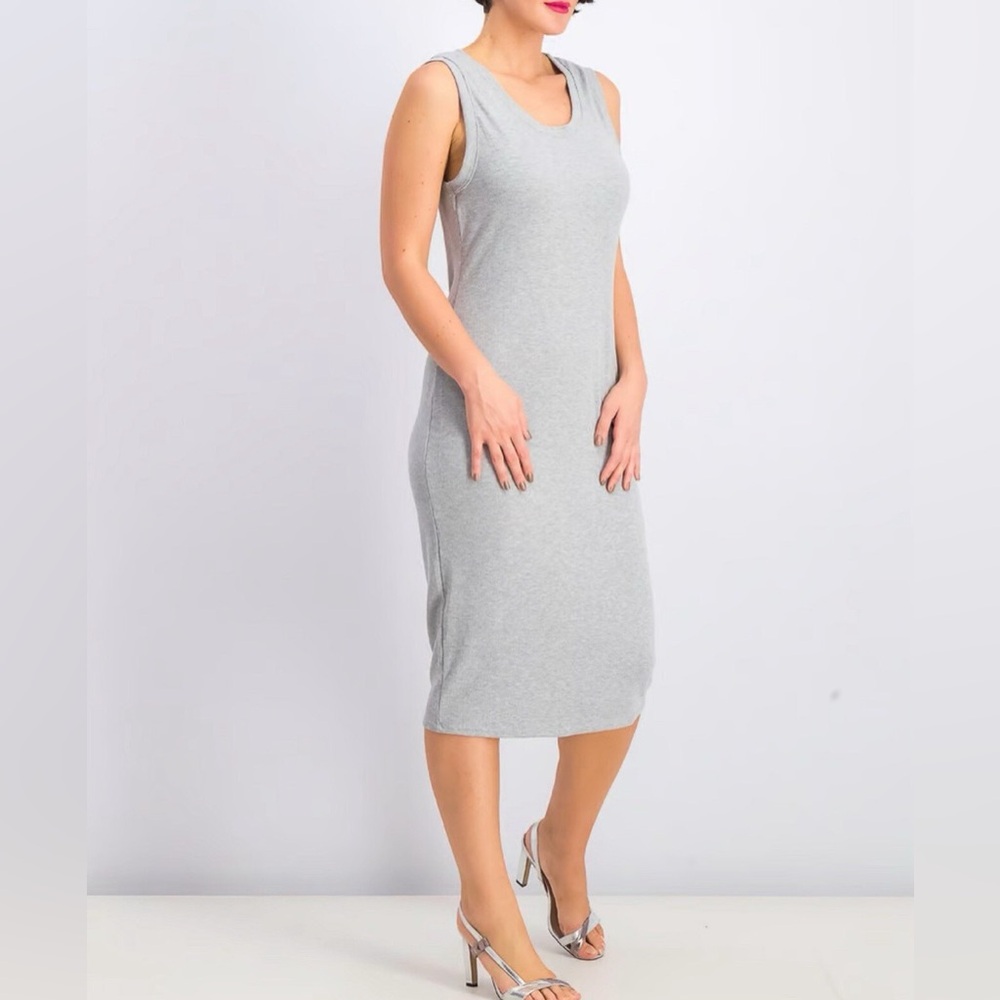 Avec Les Filles Ribbed Tank Dress